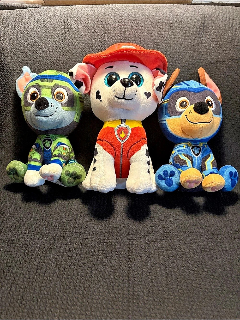Ty/25PAW Patrol plush set: Marshall, Rocky & Chase Blue